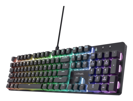 Trust GXT 871 Zora Mechanisch Gaming Toetsenbord Qwerty