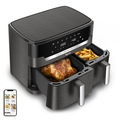 Tefal EY942H Easy Fry Dual XXL Airfryer Grijs