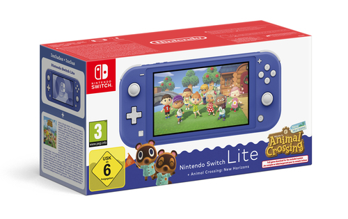 Nintendo Switch Lite Animal Crossing New Horizons Editie Blauw