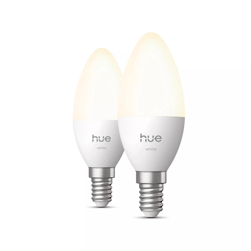 Philips Hue Kaarslamp White E14 Duo Pack