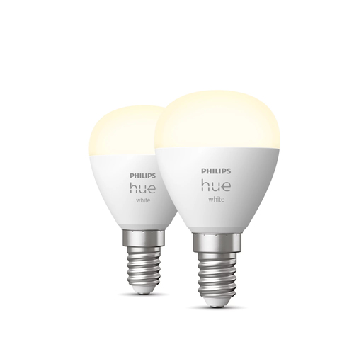 Philips Hue Kogellamp White E14 Duo pack
