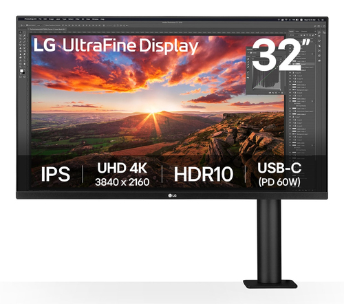 LG 32UN880K monitor 81,3 cm (32") 3840 x 2160 pixels 4K Ultra HD zwart