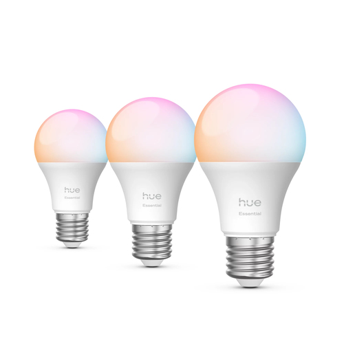Philips Hue Essential A60 White and Color E27 3-pack