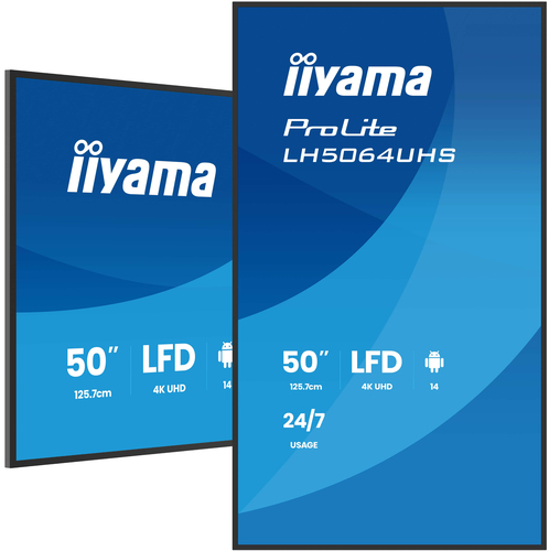 iiyama 50" 4K UHD krachtigste professionele beeldscherm