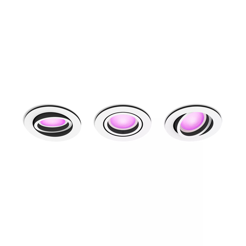 Philips Hue Centura inbouwspot White and Color - rond - Wit - 3-pack