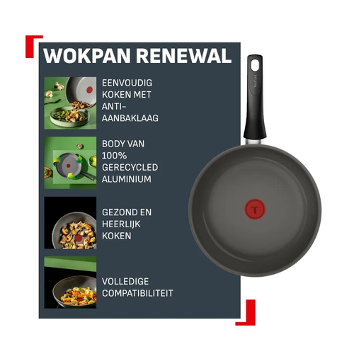 Tefal Renewal keramische wokpan 26 cm