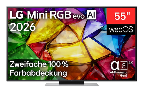 LG 55MRGB86B9A 55 inch Mini RGB evo AI 4K Smart TV