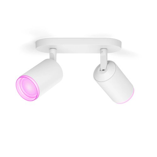 Philips Hue Fugato Opbouwspot White and Color - Wit - 2-spots