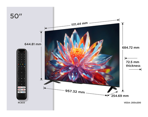 TCL 50T6C – 50 inch – 4K QLED – 120 Hz Smart TV