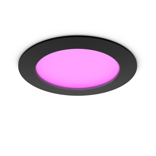 Philips Hue Inbouwspot Slim - White and Color - 170mm - Zwart