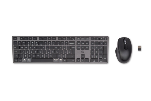 HP 720 Dual-Mode Draadloos Toetsenbord en Muis QWERTY