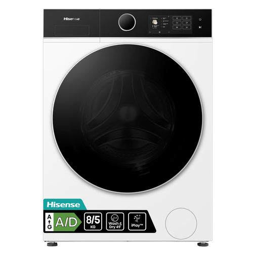 Hisense WD5I8043BWF vrijstaande was-droogcombinatie