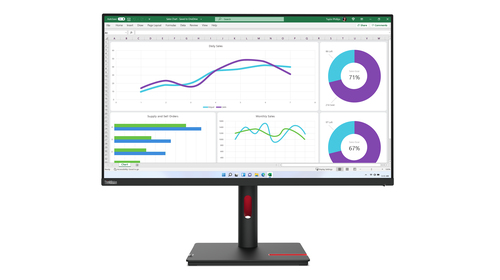 Lenovo ThinkVision T32h-30 LED display 80 cm (31,5") 2560 x 1440 pixels Quad HD zwart